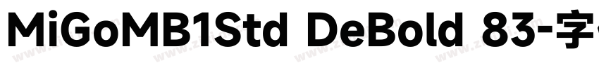 MiGoMB1Std DeBold 83字体转换